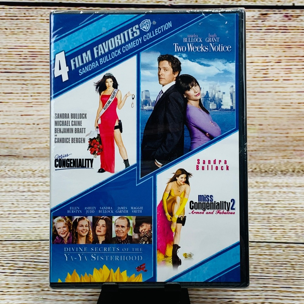 4‎ Film Favorites Sandra Bullock Comedy Collection [DVD] 🆕 NEW